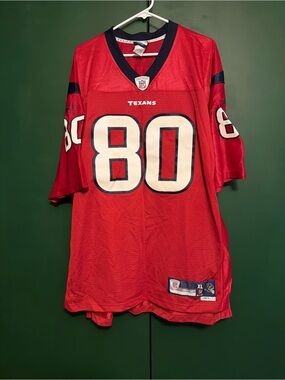 Houston Texans Andre Johnson #80 Football-2004 NFL Reebok Jersey Size XL + 2
